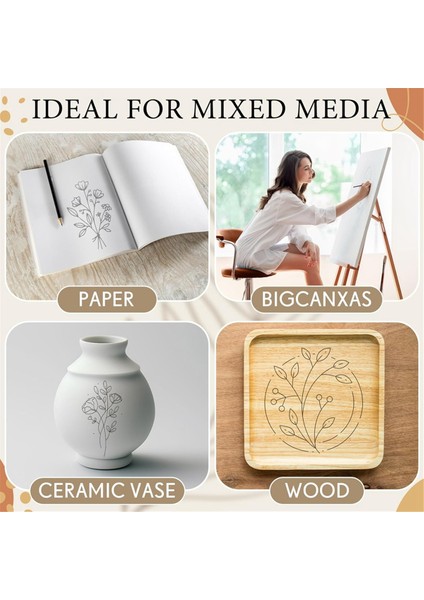 20 Yaprak Grafit Transfer Kağıdı 17 x 24 Siyah Mumlu Karbon Kağıdı Kendin Yap Ahşap Işleri, Çizim, Izleme ve Transfer Için (Yurt Dışından) indirimleri