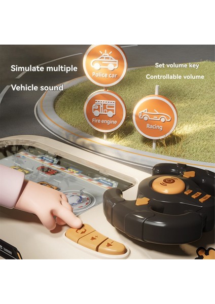 Çocuklar Için Müzikli ve Araç Ses Efektli Sürüş Simülatörü Etkileşimli Simülasyon Oyuncak Araba Yarışı Macera Oyuncağı (Yurt Dışından) modelleri