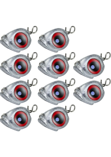 Yumuşak Yem Balıkçılığı Için 10 Adet Swing Jig Head Sinker Ağırlıkları Kolay Kanca Kombinasyonu, Ağırlaştırılmış Tasarım 7g (Yurt Dışından)