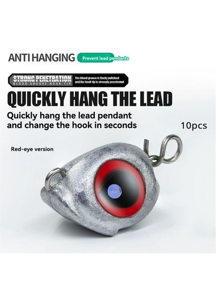 Yumuşak Yem Balıkçılığı Için 10 Adet Swing Jig Head Sinker Ağırlıkları Kolay Kanca Kombinasyonu, Ağırlaştırılmış Tasarım 7g (Yurt Dışından) fırsatları