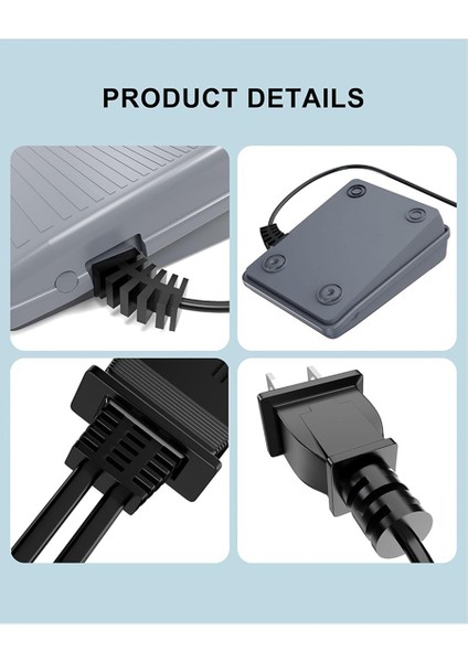 Brother JX2517 LX3817 LS2125 XM2701 1034D Abd Fişi Için Yedek Brother Dikiş Makinesi Ayak Pedalı ve Güç Kablosu (Yurt Dışından) modelleri