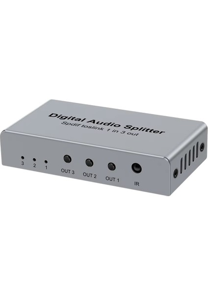 Dijital Optik Ayırıcı, Spdıf Toslınk Dijital Optik Ses Ayırıcı 1 Giriş 3 Çıkış, Ses Formatı Desteği Lpcm2.0 Doldy (Yurt Dışından)