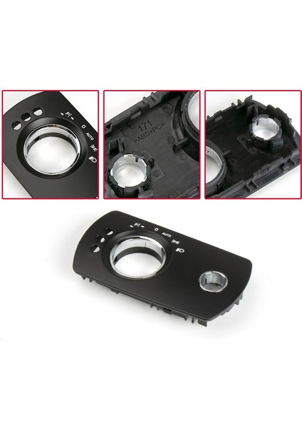 Mercedes-Benz Ml-Class Gl-Class W164 Için Far Anahtarı Paneli Trim Far Düğmesi Paneli 3 Delikli (Yurt Dışından) fırsatları