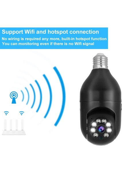 Ip Kamera E27 Ampul 1080P Kablosuz Tam Renkli Gece Görüşü Otomatik Insan Takibi Video Güvenlik Gözetim Ptz Kameralar (Yurt Dışından) indirimleri