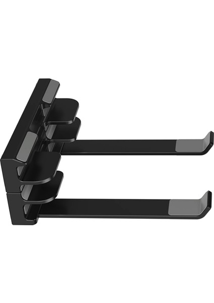 Ayarlanabilir Dikey Dizüstü Bilgisayar Standı, 16 Inç Dizüstü Bilgisayarlar Için 3 Yuvalı Dolgulu Stand, Dikdörtgen Taban, Gelişmiş Stabilite Siyah (Yurt Dışından) fiyatları