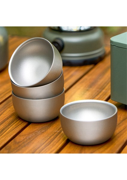 Titanyum Kupa Saf Titanyum Çay Kupası 45 ml Çift Katmanlı Çay Kupası Kamp, Yürüyüş, Sırt Çantası, Ev, Ofis Için 3 Parça Çay Kupası (Yurt Dışından) fırsatları