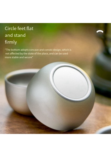 Titanyum Kupa Saf Titanyum Çay Kupası 45 ml Çift Katmanlı Çay Kupası Kamp, Yürüyüş, Sırt Çantası, Ev, Ofis Için 3 Parça Çay Kupası (Yurt Dışından) indirimleri