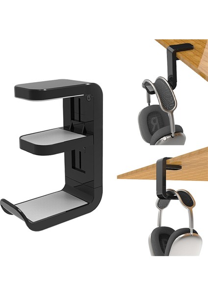 Oyun Kumandası Aksesuarları Için 360° Dönebilen Kulaklık Standı Masaüstü Kulaklık Tutucu Duvar Montajlı Masa Askı Kancası (Yurt Dışından) modelleri