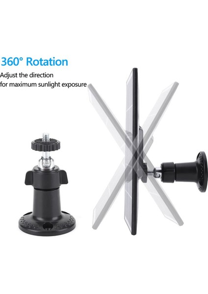 Ring Video Kapı Zili Için 20W Güneş Paneli Şarj Cihazı, 360° Ayarlanabilir Montaj, Kapı Zili 4/3/3 Plus/2 Siyah (Yurt Dışından) indirimleri