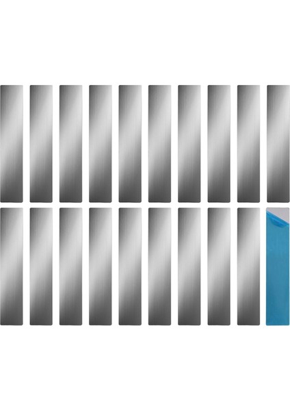 Çelik Olmayan Havalandırma Deliklerinde Mıknatıslar Için Güçlü Yapışkan Destekli, Manyetik Montaj Için 20 Adet Yapışkanlı Metal Plaka (Yurt Dışından)