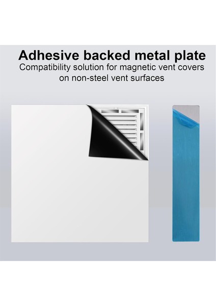 Çelik Olmayan Havalandırma Deliklerinde Mıknatıslar Için Güçlü Yapışkan Destekli, Manyetik Montaj Için 20 Adet Yapışkanlı Metal Plaka (Yurt Dışından) fiyatları