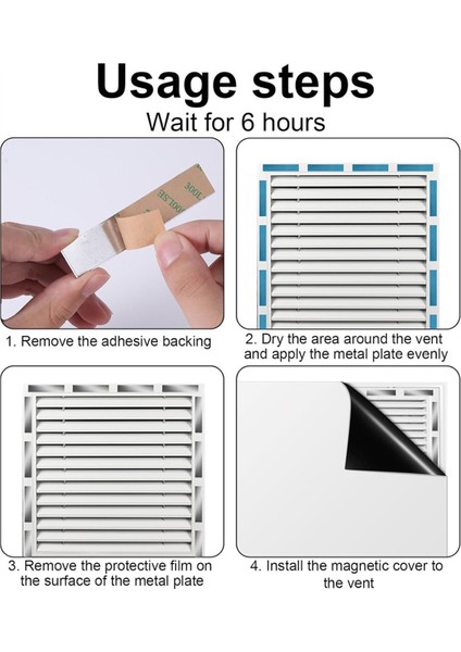 Çelik Olmayan Havalandırma Deliklerinde Mıknatıslar Için Güçlü Yapışkan Destekli, Manyetik Montaj Için 20 Adet Yapışkanlı Metal Plaka (Yurt Dışından) fırsatları