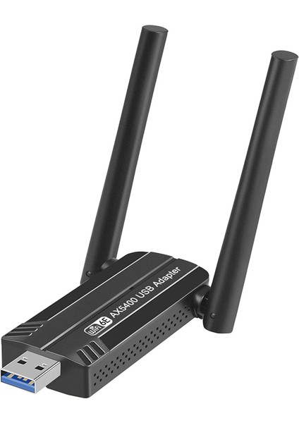 Wifi 6e AX5400 USB Adaptörü Kablosuz Wifi Kartı Üç Bantlı 2.4g/5g/6ghz 5400MBPS USB WIFI6E Adaptörü WIN10 ve WIN11 Için (Yurt Dışından) fiyatları