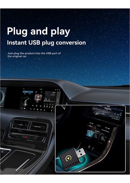 2'si 1 Arada Kablosuz Carplay Android Auto Adaptörü Akıllı Aı Kutusu Araba Dongle Bt Wifi Tak ve Çalıştır Kablolu Carplay/android Auto Için (Yurt Dışından) indirimleri