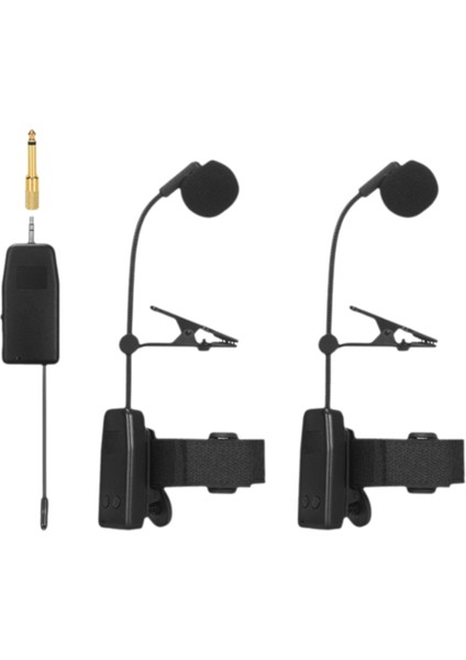 Kablosuz Saksafon Mikrofon Sistemi, Saksafonlar Için Klipsli Enstrüman Mikrofonu 2 Mikrofon (Yurt Dışından) fiyatları