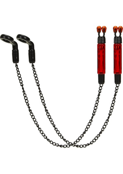 2 Adet Isırık Alarmı Sazan Balıkçılığı Salıncak Makaraları Balıkçılık Alarm Göstergesi, Zincir Isırık Alarmı Balıkçılık Araçları Kırmızı (Yurt Dışından)