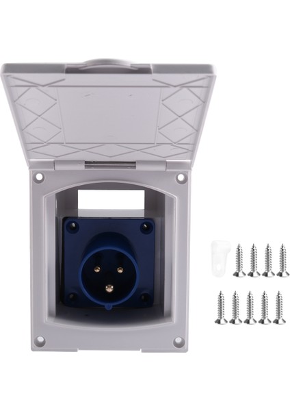 16A 220V Su Geçirmez Güç Çıkışı Harici 3 Pinli Gömme Dişi Soket Fişi Karavan, Karavan, Römork Için (Yurt Dışından) fiyatları