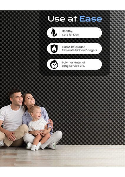 24'lü Paket Kendinden Yapışkanlı Yumurta Kasası Ses Geçirmez Köpük Paneller 2X12X12 Inç, Ev ve Stüdyolar Için Akustik Köpük (Yurt Dışından) modelleri