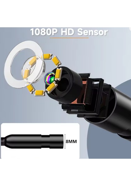Araba Endoskopu 4,3 Inç IPS Ekran Hd 8mm USB Kamera 5m Araba Boru Kanalizasyon Muayene Boroskopu Su Geçirmez Kamera Endoskopu (Yurt Dışından) fiyatları