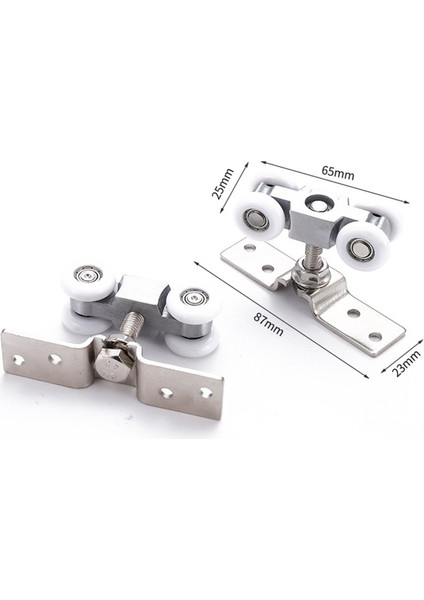 Sürgülü Kapı Makarası Donanımı Sürgülü Kapı Kasnağı 4 Tekerlekli Cam Kapı Askı Rayı Kasnağı Sessiz Naylon Tekerlek (Yurt Dışından) fiyatları