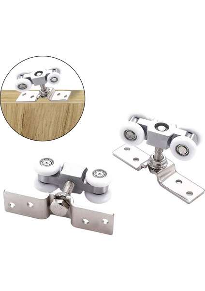 Sürgülü Kapı Makarası Donanımı Sürgülü Kapı Kasnağı 4 Tekerlekli Cam Kapı Askı Rayı Kasnağı Sessiz Naylon Tekerlek (Yurt Dışından) fırsatları