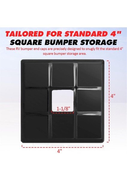 2'li Paket Koruyucu Karavan Tampon Tapası Uç Kapağı, 4 Inç, Karavanlar, Kampçılar ve Dayanıklı Seyahat Römorkları Ekipmanları Için Optimize Edilmiştir (Yurt Dışından) modelleri