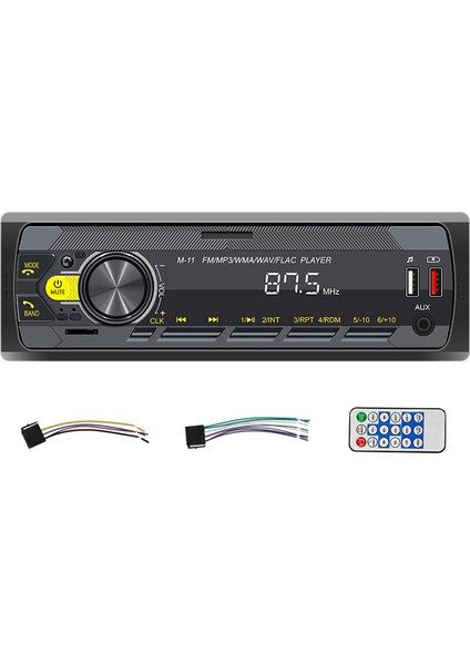 Kanal 45W Bluetooth Araç Radyosu Araç Mp3 Çalar Çok Fonksiyonlu Tak-Çalıştır U Disk Araç Radyosu Çok Renkli Fonksiyonlu Araç Için (Yurt Dışından)