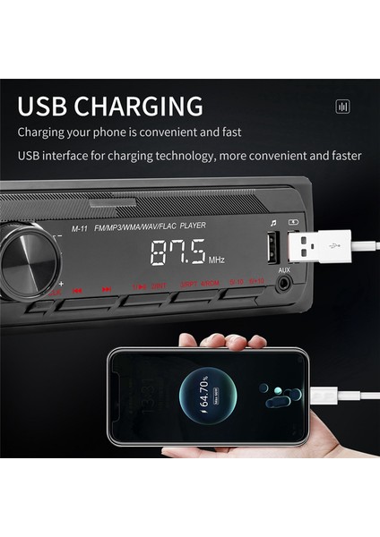 Kanal 45W Bluetooth Araç Radyosu Araç Mp3 Çalar Çok Fonksiyonlu Tak-Çalıştır U Disk Araç Radyosu Çok Renkli Fonksiyonlu Araç Için (Yurt Dışından) modelleri