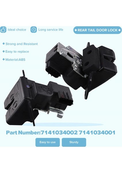 7141034002 Araba Arka Bagaj Kapağı Kilit Mandalı Aktüatör Ssangyong Korando C Için Yeni Actyon 2011+ 7141034001 (Yurt Dışından) indirimleri