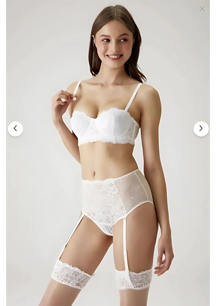 Marsilyan- Cenova Kap Jartiyer Sütyen Takım Kadın Pierre Kadın 4802