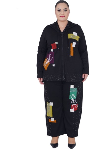 Kadın Büyük Beden Ekstra Battal Alt Üst Ikili Takım