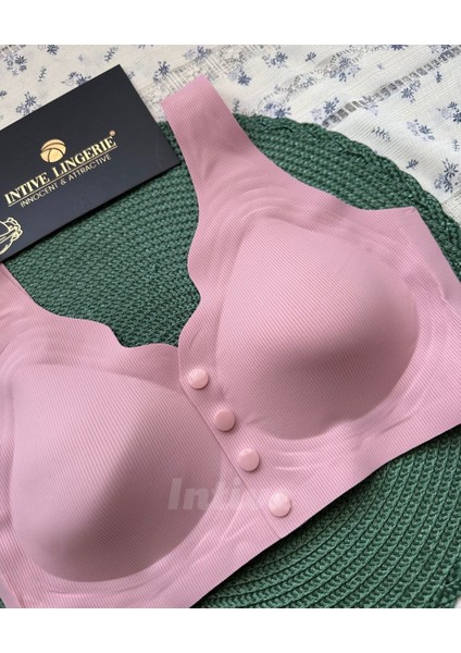 Elise Ithal Fitilli Önü Çıtçıt Düğmeli Açılabilen Üstün Kalite Dikişsiz Lazer Kesim Bralet indirimleri