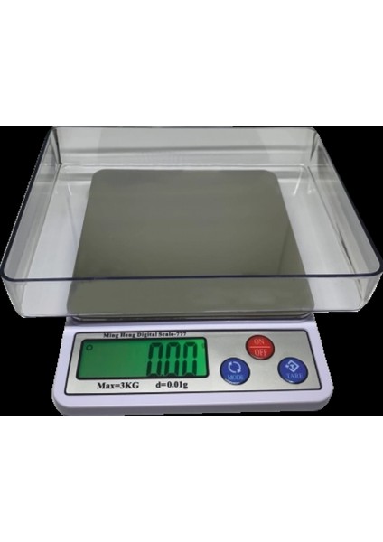 Diamond Dijital Göstergeli Profesyonel Hassas Terazi MH-777 (3 Kg-0.01)