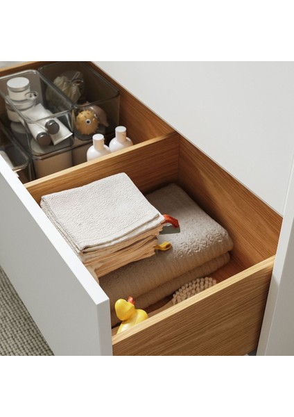 Lavabo Dolabı Kombinasyonu, Beyaz, 82X49X69 Cm, Dalskar Batarya modelleri