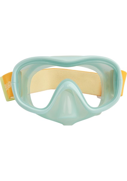 Çocuk Dalış Maskesi Açık Yeşil Silikon Gövde ile Su Sızdırmaz 6-10 Yaş İçin