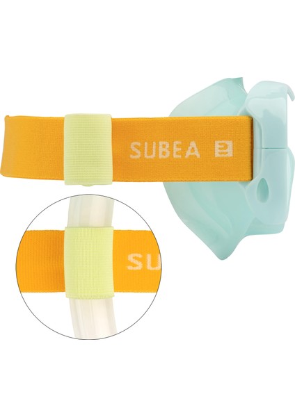 Çocuk Dalış Maskesi Açık Yeşil Silikon Gövde ile Su Sızdırmaz 6-10 Yaş İçin fırsatları