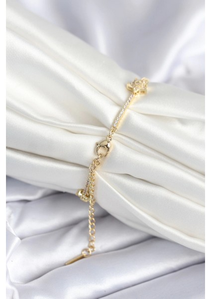 Pirinç Gold Renk Yıldız Model Kadın Bileklik - TJ-BB7986 fiyatları