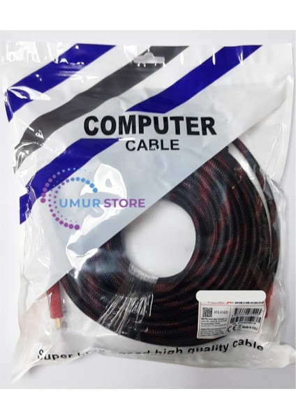 20 Metre Örgülü HDMI Kablo, Yüksek Kalite ve Dayanıklılık Için Uygun indirimleri