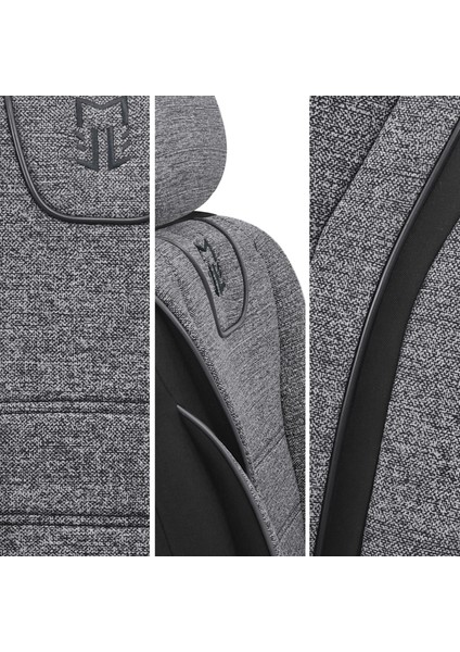 City Serisi Hyundaı Ionıq 5 N 2024 Sonrası ile Uyumlu Koltuk Kılıfı, Gri-Siyah