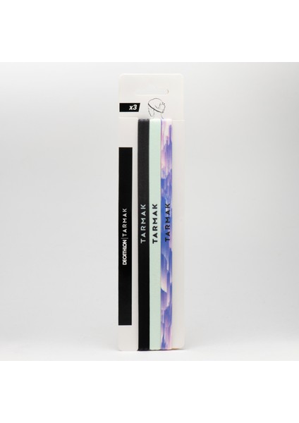 Tarmak Kadın Basketbol Saç Bandı Seti - Siyah/yeşil/mor fırsatları