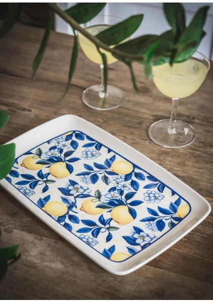 Çok Renkli Dikdörtgen Servis 34X25 Cm, Şık ve Kullanışlı Ev ve Davet Malzemesi modelleri