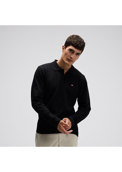 EM582-BK Erkek Polo Yaka Sweatshirt - Siyah modelleri