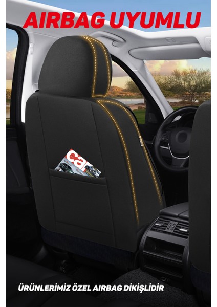 City Serisi Opel Mokka 2012-2016 ile Uyumlu Koltuk Kılıfı, Siyah indirimleri