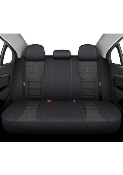 City Serisi Opel Mokka 2012-2016 ile Uyumlu Koltuk Kılıfı, Siyah