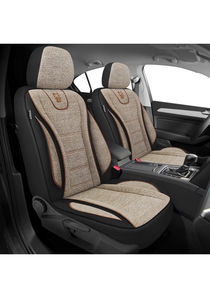 City Serisi Kıa Picanto 2004-2011 ile Uyumlu Koltuk Kılıfı, Kahverengi