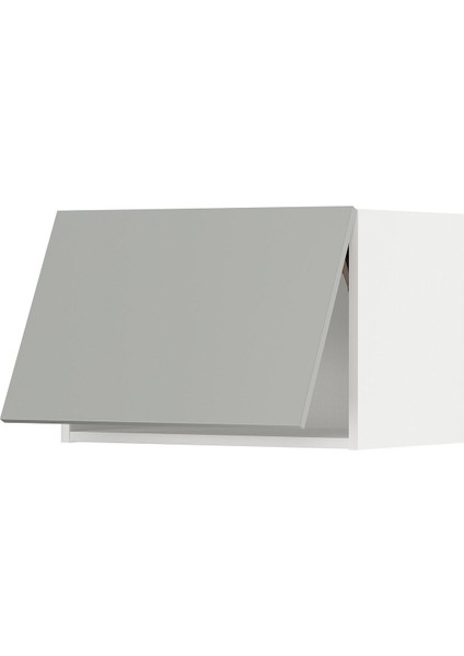 Mutfak Yatay Duvar Dolabı, Havstorp Açık Gri, 60X40 Cm, 1 Kapaklı, Stoperli Menteşe