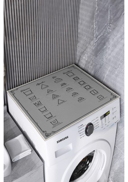 Kaymaz Tabanlı Çamaşır Makinesi Örtüsü Yıkanabilir Modern modelleri