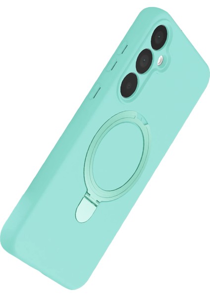 Msa-Shop Newface Samsung Galaxy A55 5g Regal Magsafe Standlı Kapak - Su Yeşili fırsatları