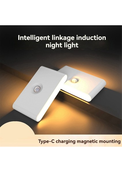 Hareket Sensörlü Şarj Edilebilir Merdiven Lambası, Sıcak Beyaz Gece Lambası, Koridor, Mutfak, Dolap, Yatak Odasına Yapıştırılabilir (Yurt Dışından) fiyatları