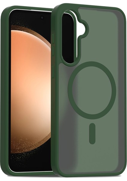 Zengezur Joko Samsung Galaxy S24 Fe Jota Magsafe Kapak - Koyu Yeşil